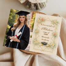 Foto Elegant Gold Geometrisch Floral Abschluss