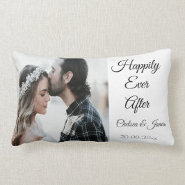 Foto Elegant Mit Monogramm glücklich für alle Lendenkissen