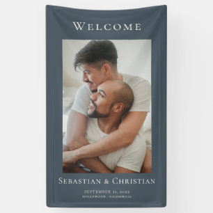 Foto Elegant Simple Welcome Wedding Banner