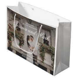 Foto Elegant Wedding Welcome Große Geschenktüte