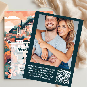 Foto Elegante Italien Capri Hochzeit in Urlaubsort Einladung
