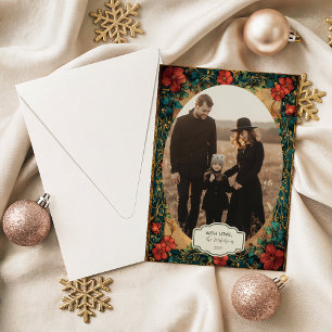Foto Elegante rote Amaryllis Weihnachten