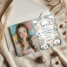 Foto Elfenbein Wildblume Jugendstil Sweet Sixteen