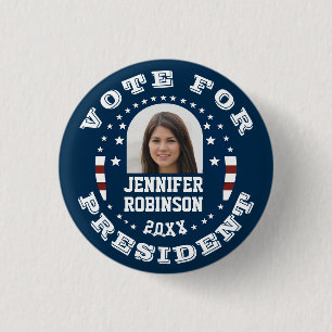 Foto ersetzen Kampagnen Template Round Pinback B Button