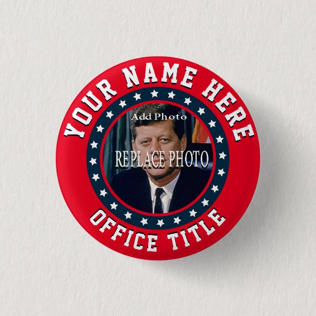 Foto ersetzen| Vorlage für die Wahl Button (Vorderseite)