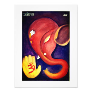 Foto-Erweiterung - Ganesha Abstrakt Fotodruck