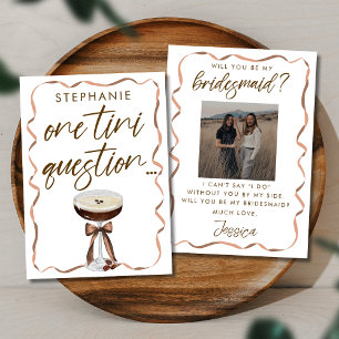Foto Espresso Martini Bridesmaid Vorschlagkarte