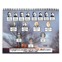 Foto Familienbaum Zwölf Landschaftliche Fotos