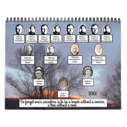 Foto Familienbaum Zwölf Landschaftliche Fotos Kalender