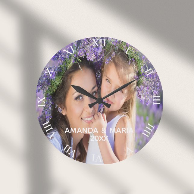 Foto Familienkinder Ehefrau Große Wanduhr (Von Creator hochgeladen)
