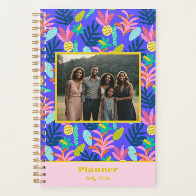 Foto Familienplaner Blumenchic Planer (Vorderseite)