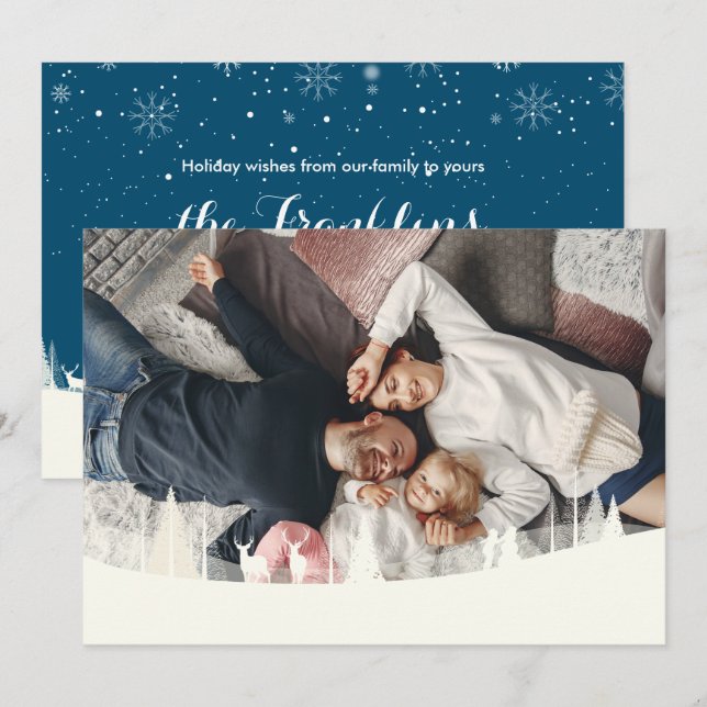 Foto Familienurlaub Weihnachten Winterlandschaft (Vorne/Hinten)