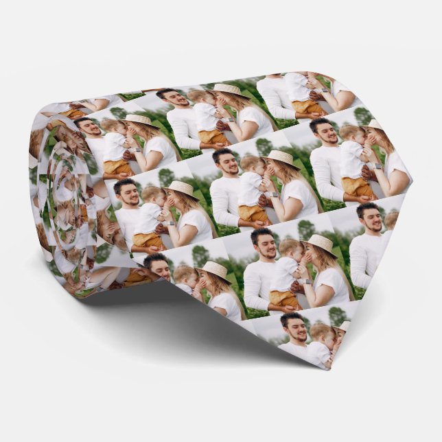 Foto Family Personalisiert Neck Krawatte (Gerollt)