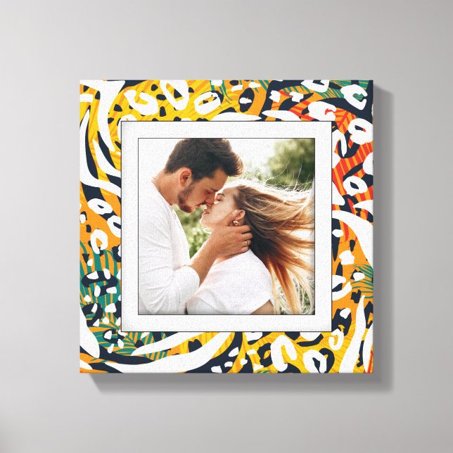 Foto Farbiges Tiermuster Leinwanddruck (Vorderseite)