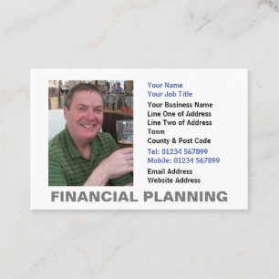 Foto Finanzplanung Visitenkarte