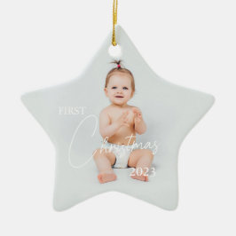 Foto First Christmas hochladen Keramik Ornament