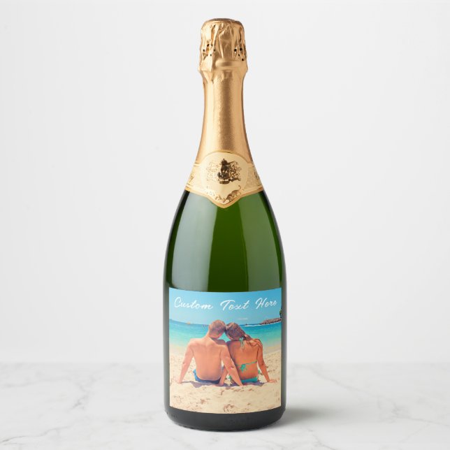 Foto-Flasche kennzeichnen Ihre Fotos und Text (Vorderseite)