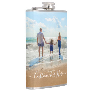 Foto-Flasche mit benutzerdefiniertem Text Flachmann