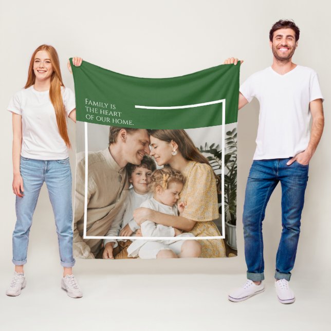 Foto Fleece Blanket mit Botschaft - gemütlich und  (Beispiel)