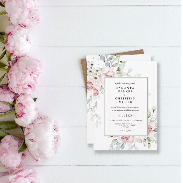 Foto Floral | Einladung zur Hochzeit von Wasserfar (Von Creator hochgeladen)