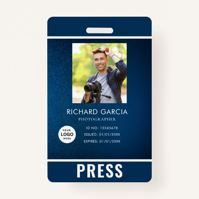 Foto Fotograf Press Abzeichen Ausweis (Vorderseite)