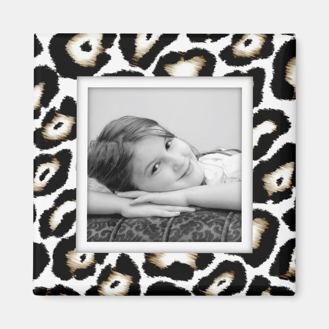 Foto Frame Magnet für Snow Leopard individuell anp (Vorne)