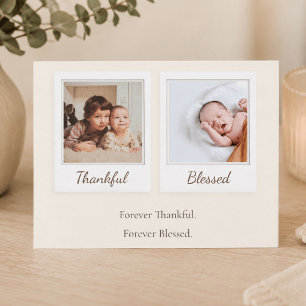 Foto Frame Postcard - für immer dankbar und gesegn Postkarte