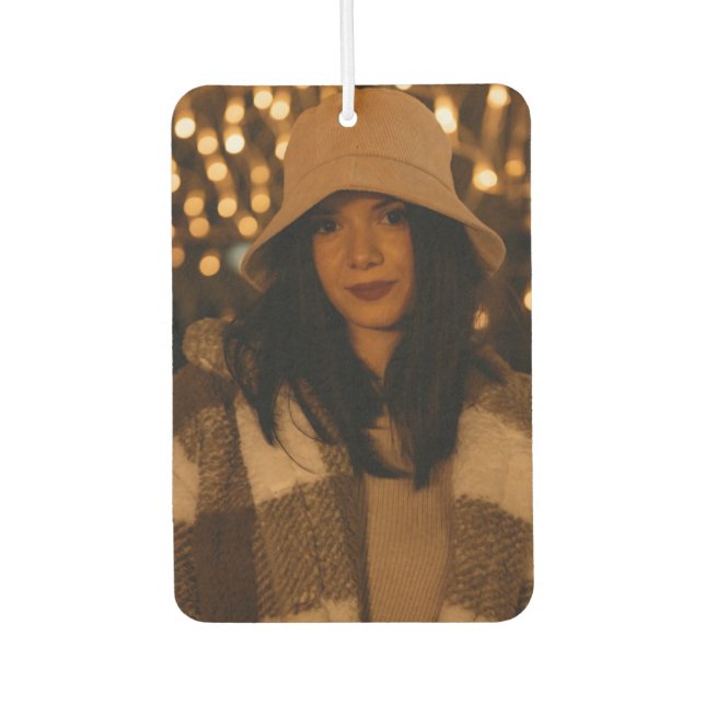 Foto-Fresheners für besondere Momente, Geschenk Autolufterfrischer (Vorderseite)
