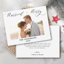 Foto Frohe Verheiratete Drehschrift Hochzeit Weihn