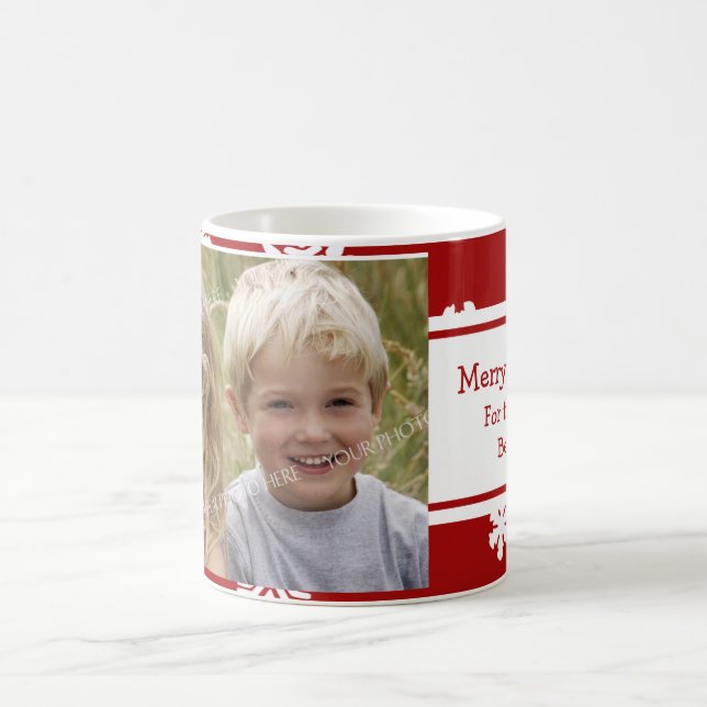 Foto-frohe Weihnacht-Tante Foto Mug Kaffeetasse (Mittel)