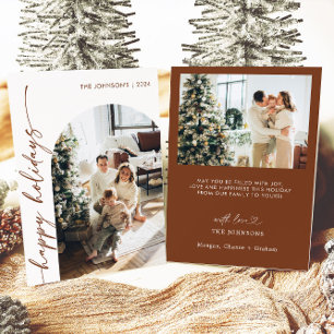 Foto Frohe Weihnachten moderne Weihnachtskarte Einladung