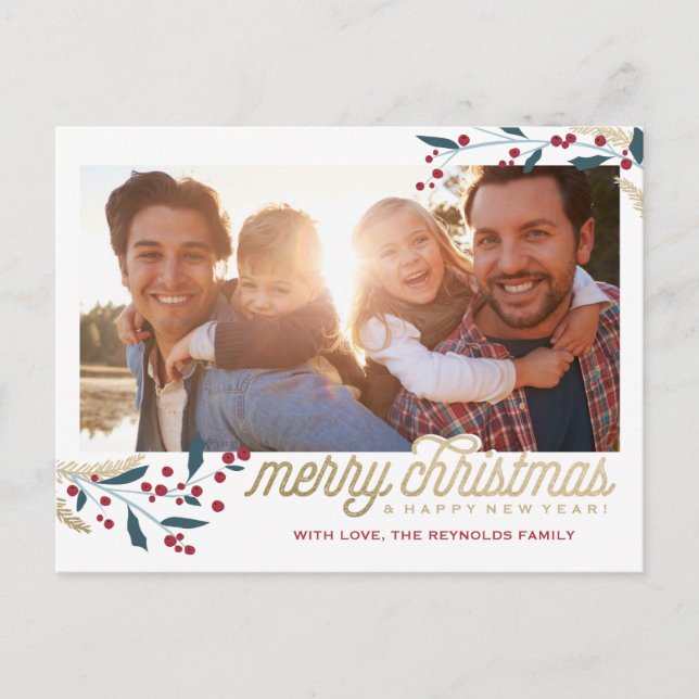 Foto | Frohe Weihnachten Postkarte (Vorderseite)