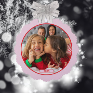 Foto Fun Stomping Rentiers Ornament Karte