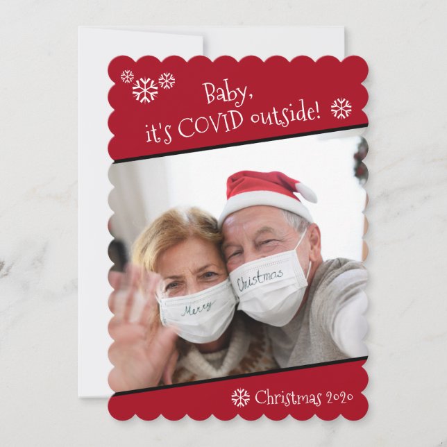 Foto Funny Baby Es ist Covid Outside Weihnachten R (Vorderseite)