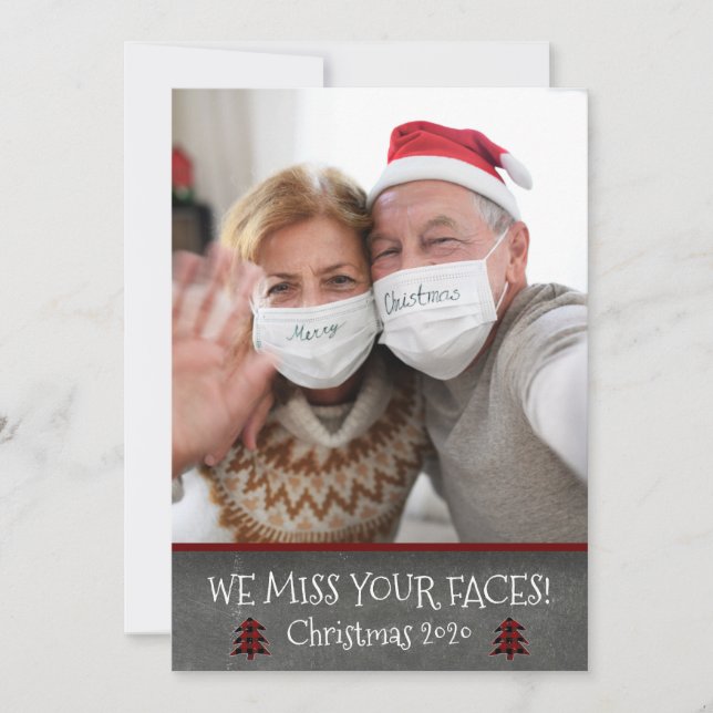 Foto Funny Miss Ihre Faces Covid Weihnachten (Vorderseite)