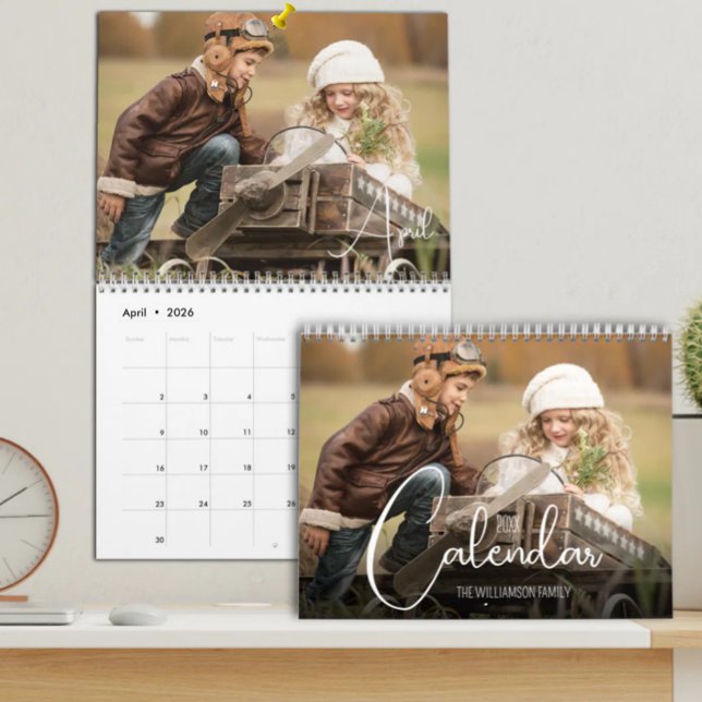 Foto für 2024-Produktfamilie Kalender (Photo calendear in 3 sizes with your  favorite photos printed in vibrant color on sturdy paper.)