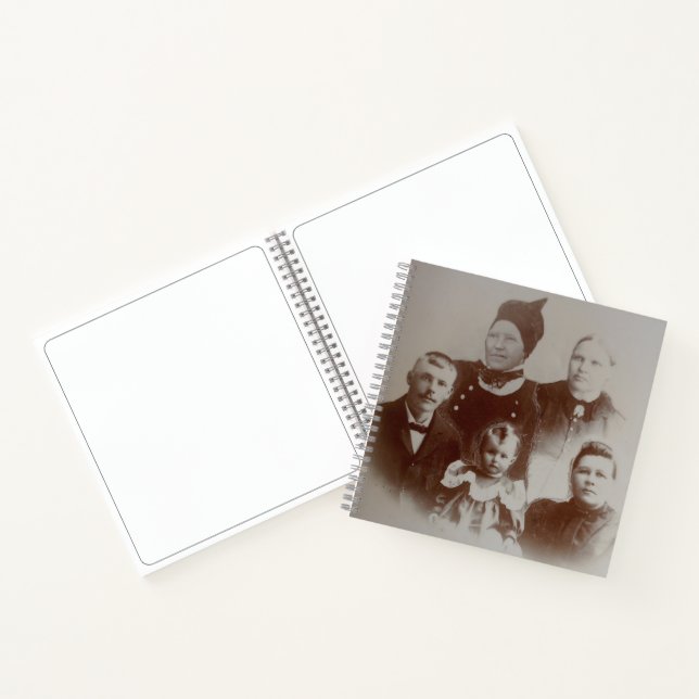 Foto für antike Collage B&W Image Sketchbook Notizbuch (Innenseite)