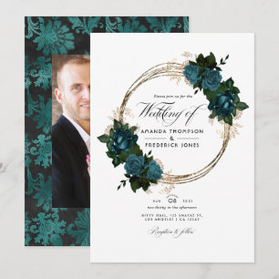 Foto für aquamarine Hochzeiten und Hochzeiten in G Einladung