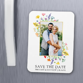 Foto für Aquarellfarben Save the Date Magnet