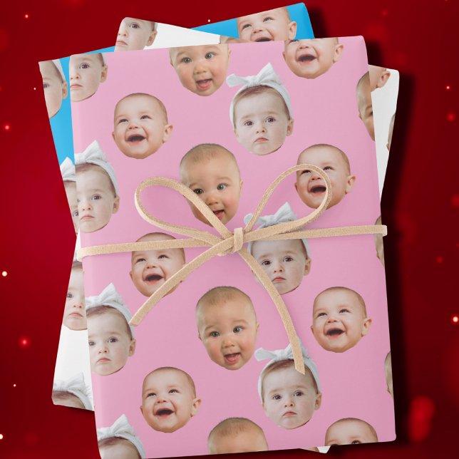 Foto für Babys mit individueller Oberfläche 3 Foto Geschenkpapier Set (Von Creator hochgeladen)