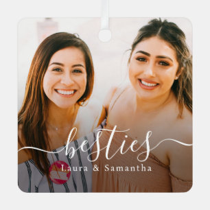 Foto für benutzerdefinierte Besties-Namen Ornament Aus Metall