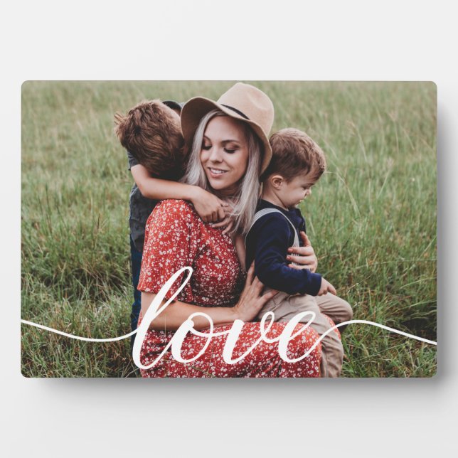 Foto für benutzerdefinierte Liebe Script-Mama Fotoplatte (Vorderseite)