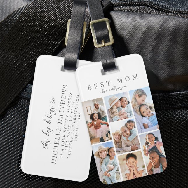 Foto für benutzerdefinierte Mamas Gepäckanhänger (Custom Mom Photo Luggage Tag)