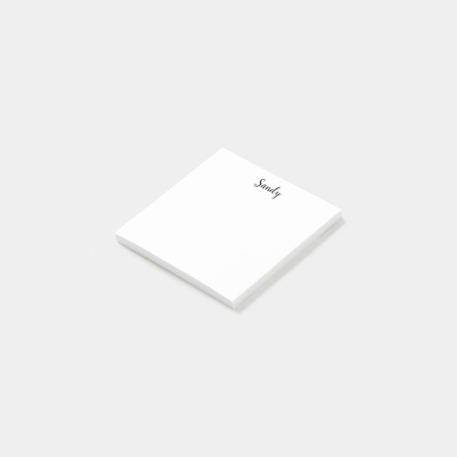 Foto für benutzerdefinierte Personalisierte Namen Post-it Klebezettel (angewinkelt)