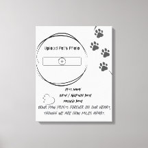Foto für benutzerdefinierte Pet-Memorial und Canva