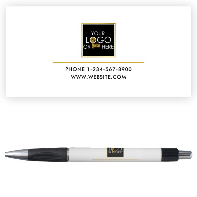 Foto für berufliches Business Gold-Logo Kugelschreiber (Professional Business Gold Custom Logo Photo Text Pen)
