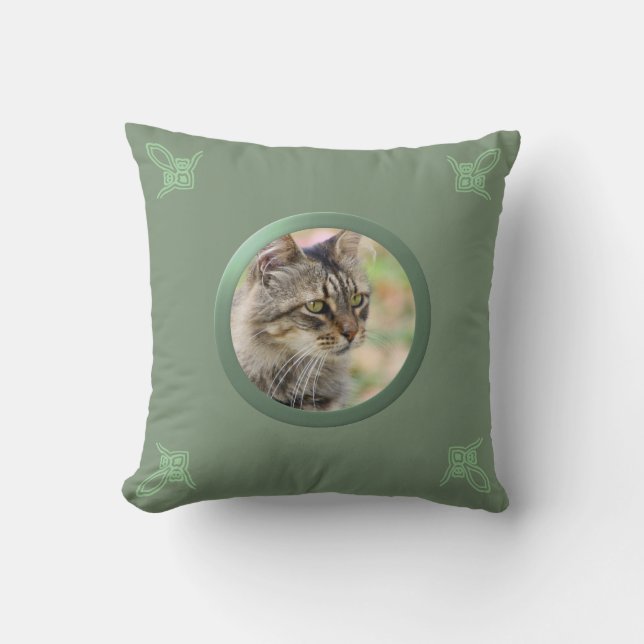 Foto für Cat/Pet Memory (grün) Kissen (Vorderseite)