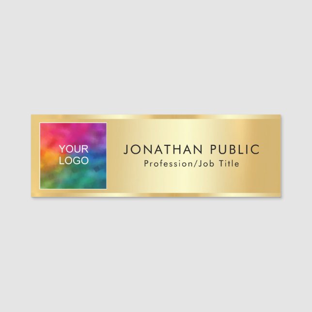 Foto für das benutzerdefinierte Firmenlogo oder di Namensschild (Vorderseite)