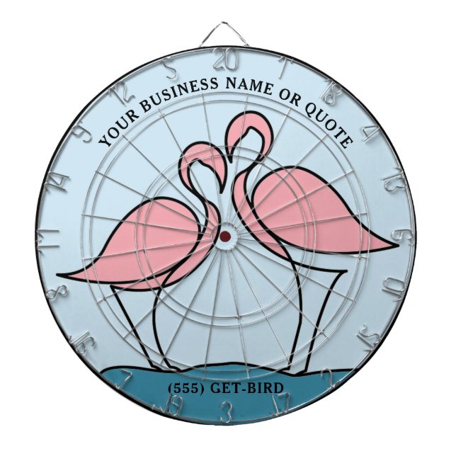 Foto für das Design von "Flamingo Your Business Ro Dartscheibe (vorne)