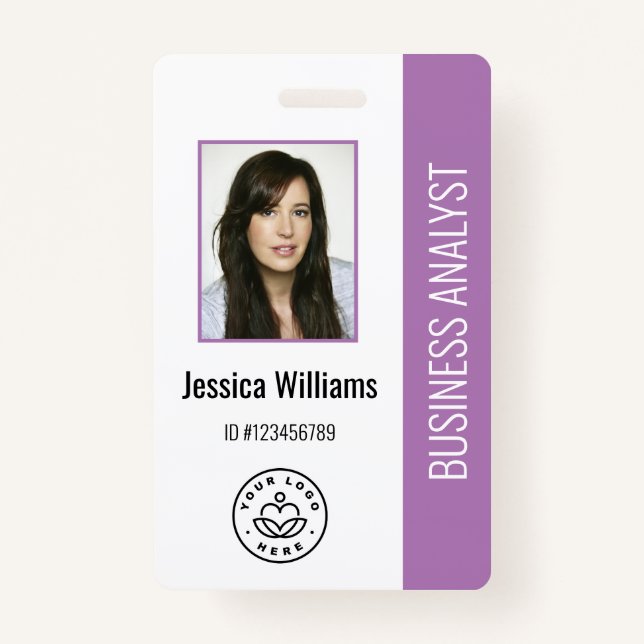 Foto für das Logo des Unternehmens Lila Mitarbeite Ausweis (Vorderseite)